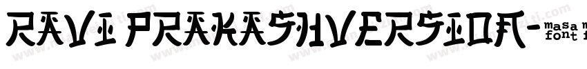 Ravi PrakashVersion字体转换